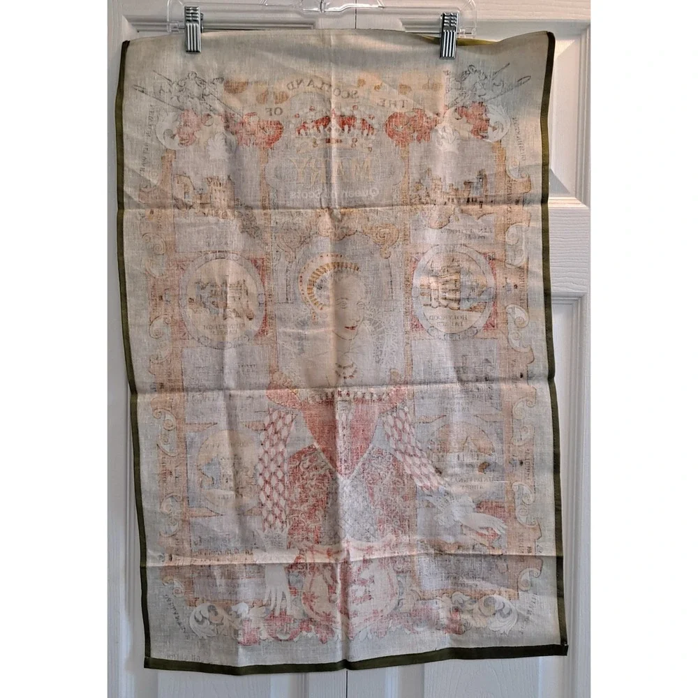 Lot‎ Of 3 Tea Towels Mary Queen Of Scots/ Edinburg /Tewkesbury Abbey